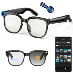 M02S AI Glasses Smart Glasses Camera/Photo Taking/Video Recording/Bluetooth WWS