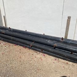 Pipes-Steel 4 1/4” D X 12’ L 1/8” thick $50.00 each (16 of them)