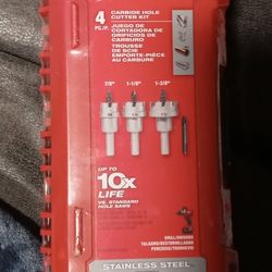 Milwaukee 4pc Carbide Hole Cutter Kit