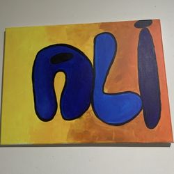 canvas painting 24”x18” wall decor 