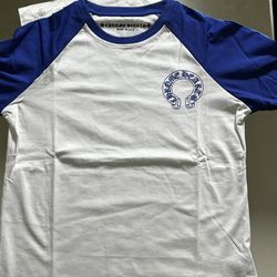 Chrome Heart Blue/white Long Sleeve Graphic T Shit