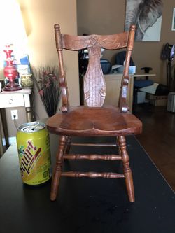 Vintage wooden doll chair