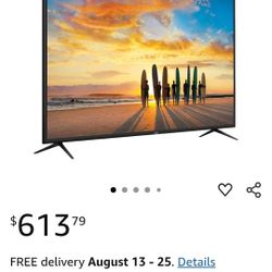 Vizio V-Series 65" Class 4K HDR Smart TV V655-G9 no remote