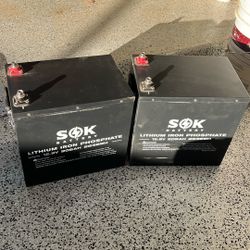 SOK Lithium Batteries For Sale