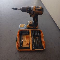 Used Dewalt Drill  With Extras 