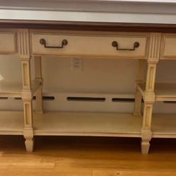 Vintage Ethan Allen French Provisional Console Table