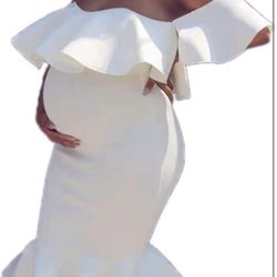 White Maternity Dress 