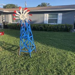 Wooden Yard Fixtures - Windmills, Lighthouses