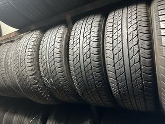 SET OF TIRE 225 60 18 DUNLOP 85% LIFE