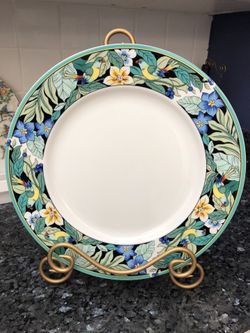 2 platos decorativos grandes 10 cada uno