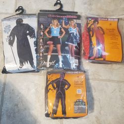 Huge Lot Of Halloween Costumes All New Three Adult & one child 🎃 