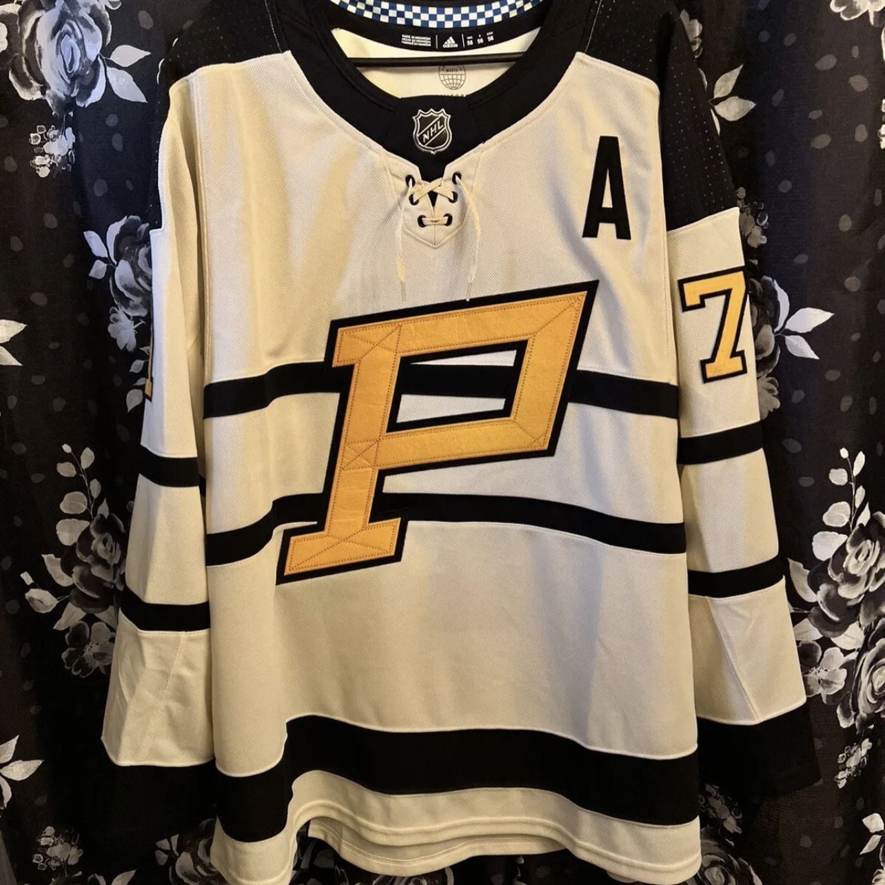 Evgeni Malkin Pittsburgh Penguins Authentic Adidas White Jersey*