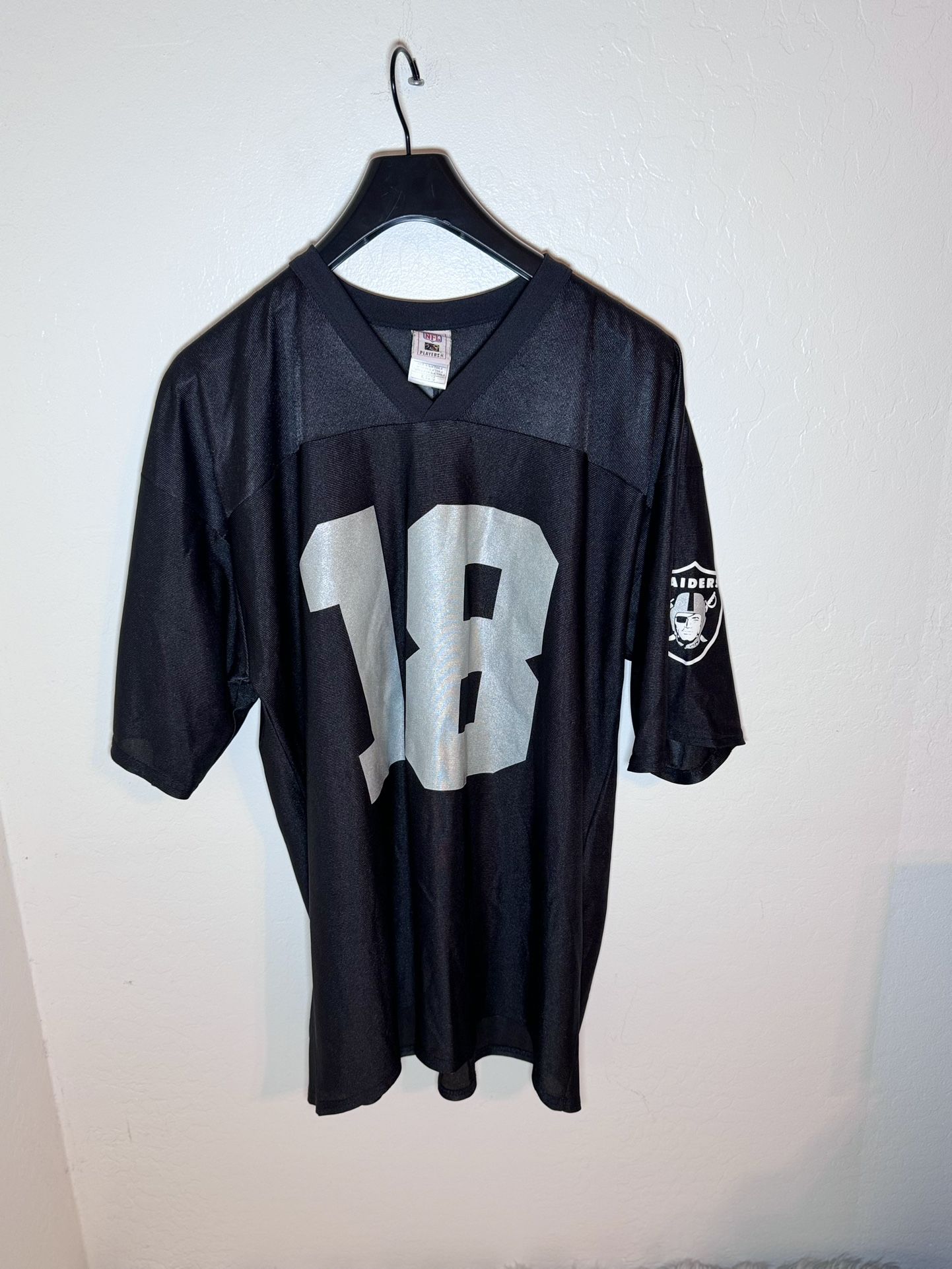 NFL Oakland Raiders #18 Randy Moss Reebok Jersey Player’s Inc Men’s Size LX