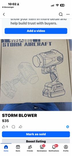 Storm Aircraft Cordless Blower