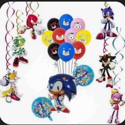 Sonic Hedgehog Birthday Party Decoration Supplies 