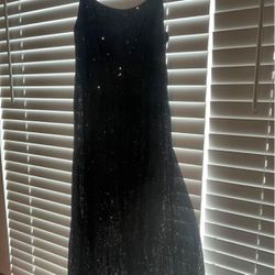 Black Glitter Party Dress