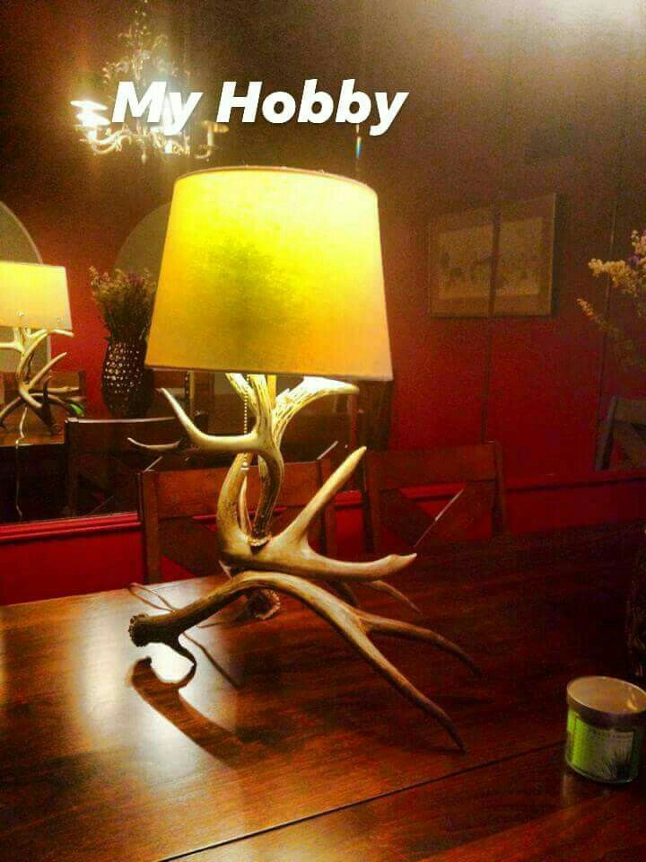 Lamp Made With Montana Whitetail Antlers