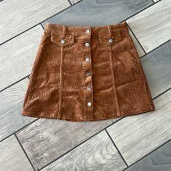 Hot Kiss Corduroy Skirt Small