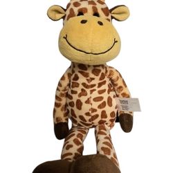 Plush 12"  giraffe Burton + Burton with oversized mouth and face