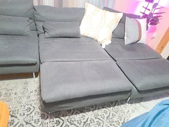 3 piece ikea sofa and Ottoman 