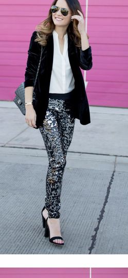 Express Sequin Leggings Size XS