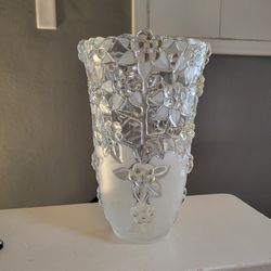 Frosted Flower Vase