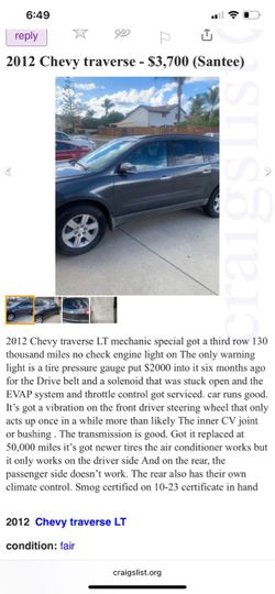 2012 Chevrolet Traverse