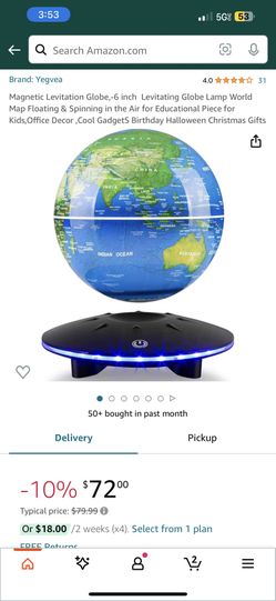 Magnetic Levitating Globe