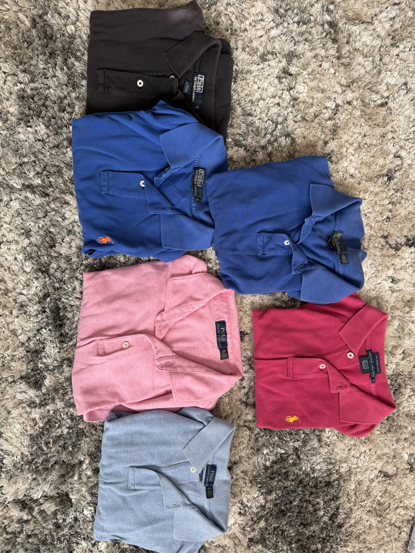 Ralph Lauren & Lacoste Polo Shirts - XXL, XL, L - Used, Great Condition