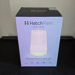 NIB Hatch Rest 2nd Gen All-in-one Baby Sleep Machine, Nightlight & Sound Machine