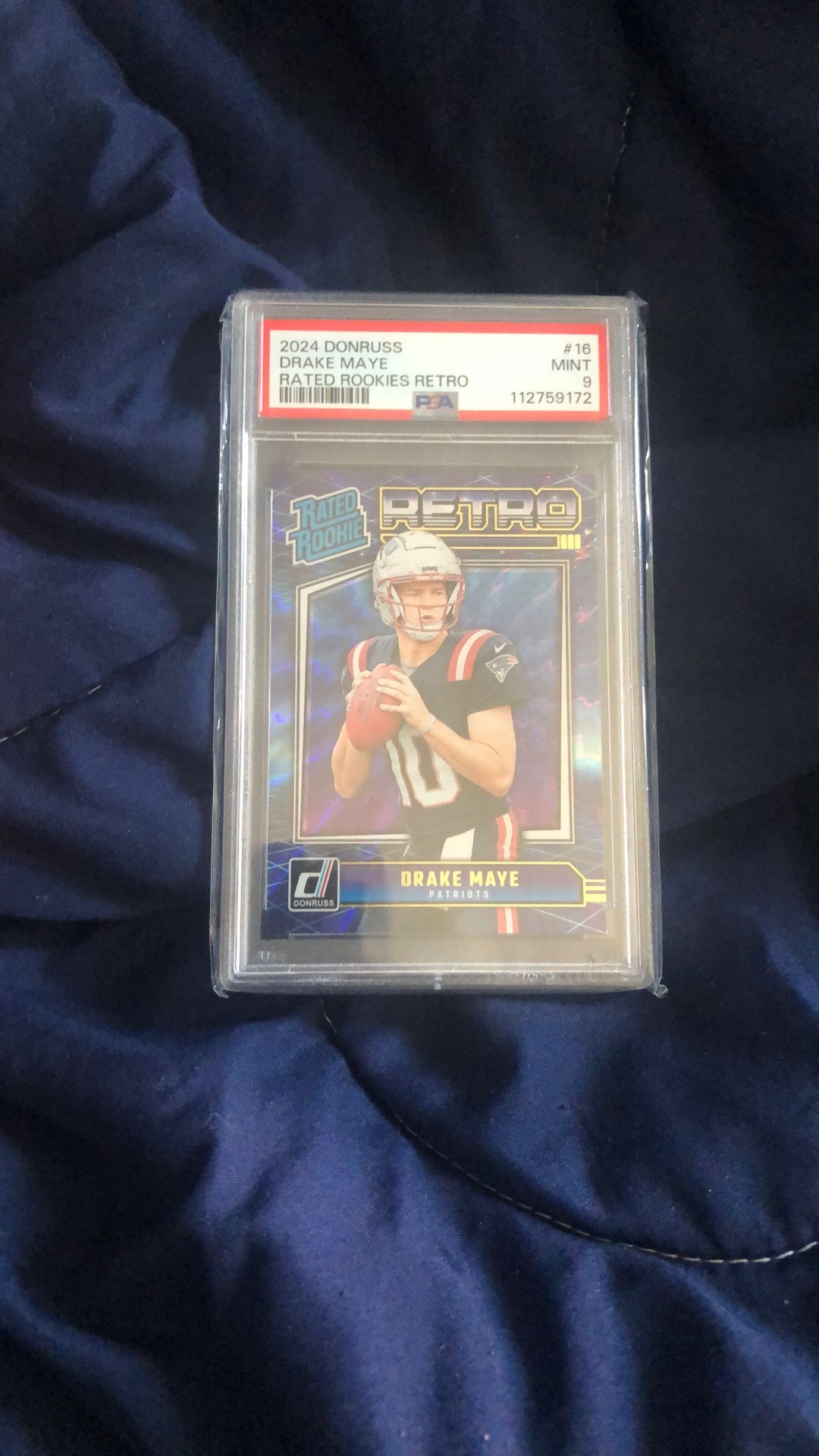 Drake Maye RETRO ROOKIE PSA 9