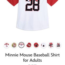 Minnie Mouse Baseball Jersey