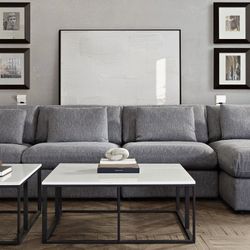 Modern Grey Modular Sectional Sofa Couch $50 Down With Financing (ask For Prices )