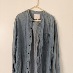 Reign Storm Denim Button Down Shirt