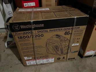 Westinghouse iGen2200c Portable Inverter Generator with CO sensor (2200 watt peak 1800 watt running)