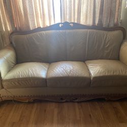 Leather Couches Set