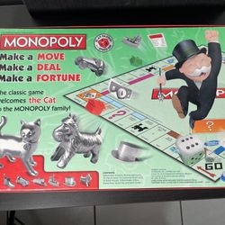 Hasbro Monopoly Classic Board Game (Includes Cat Piece)