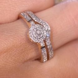 10k .36CT Diamonds Yellow Gold Set Ring