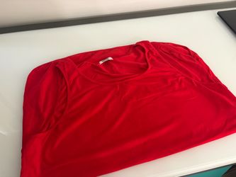 Large red tank top