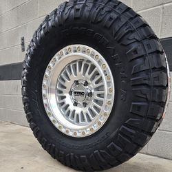 On-Sale. KMC 17” 6x135 6x139.7 IMS OR GRS Wheels & Nitto Ridge Grappler Tires 33x12.50-17 (We finance)