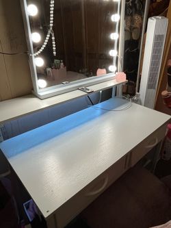 White desk