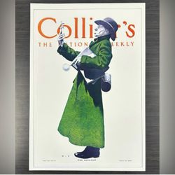 Collier’s THE BOTANIST Original Vintage Print Poster Maxfield Parrish Art Deco Nouveau Artist Antique Fine Collectible Neo Classical Allegory Allegor