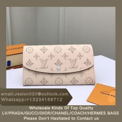 Wholesale! Ladies bag, wallet, white delicate engraving with Monogram pattern on soft calfskin surface
