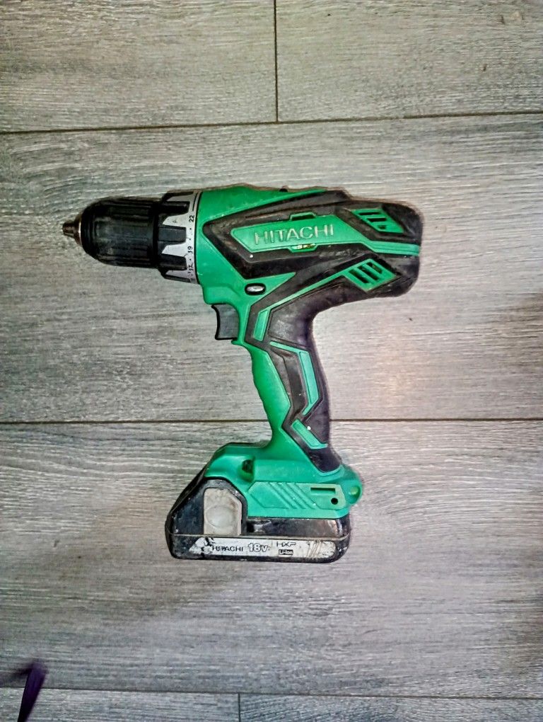 Hitachi Drill And Battery No Charger