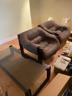 itle: Rare Pair 1970s Percival Lafer MP-97 Brazilian Hardwood Lounge Chairs - As Is