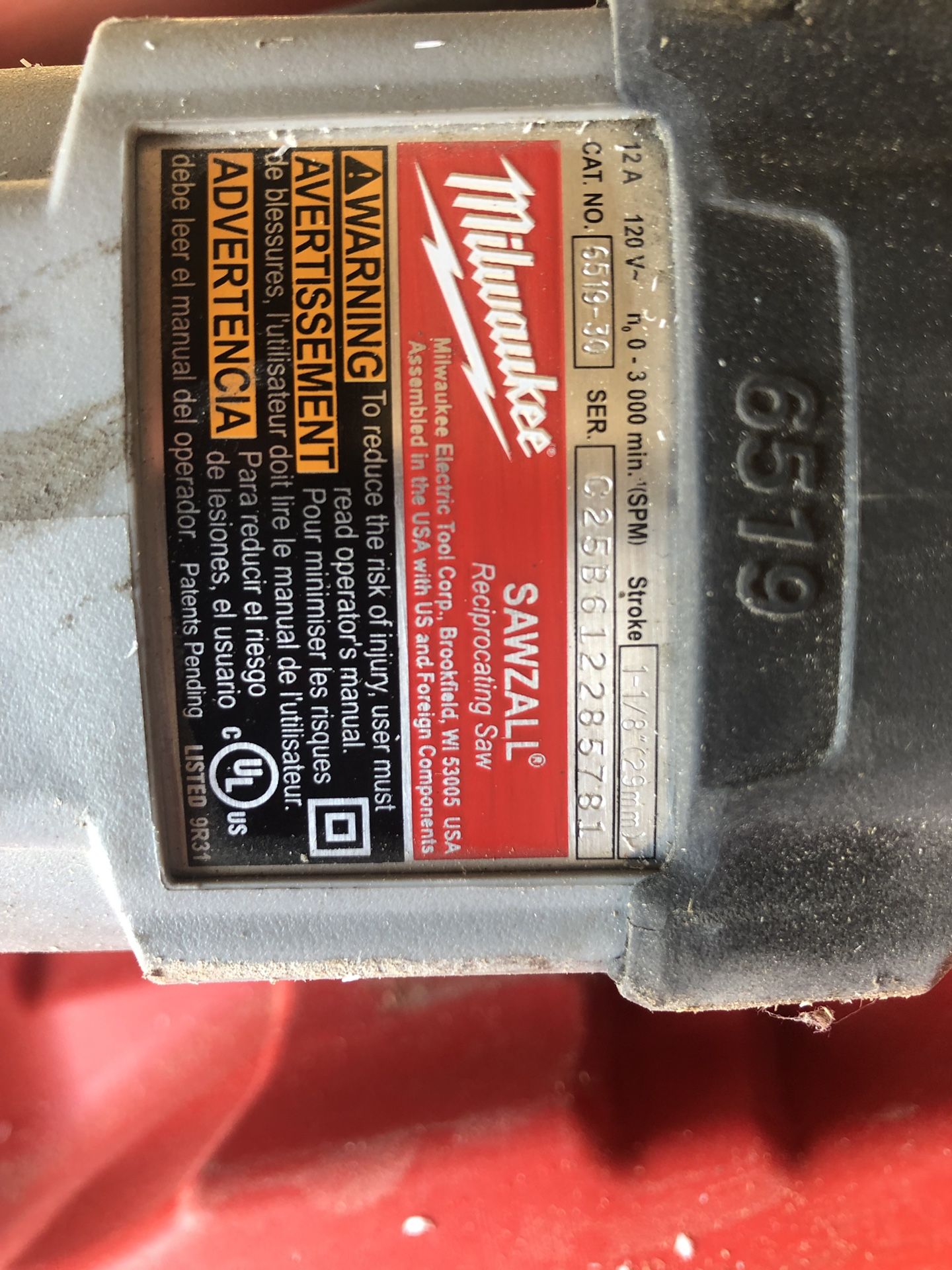 Milwaukee Sawzall