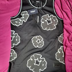 Black & White Cloud Basketball Jersey