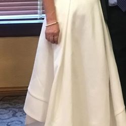 Elegant White Strapless Midi Dress – A-Line, Formal or Bridal