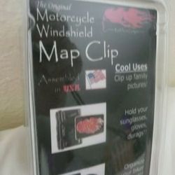 Motorcycle Windshield Map Clip Sunglasses Gloves Durags FLAMES RedHead Brand