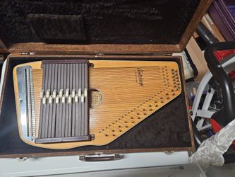 Old Auto Harp With Case For Sale